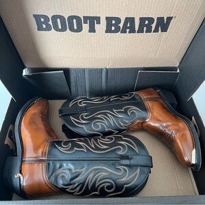 Laredo Black and Brown Western Boots